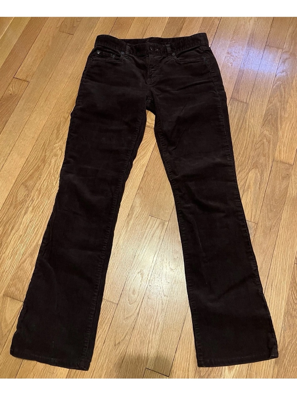 J.CREW Corduroy Pants Women’s Brown Favorite Fit Straight Mid Rise